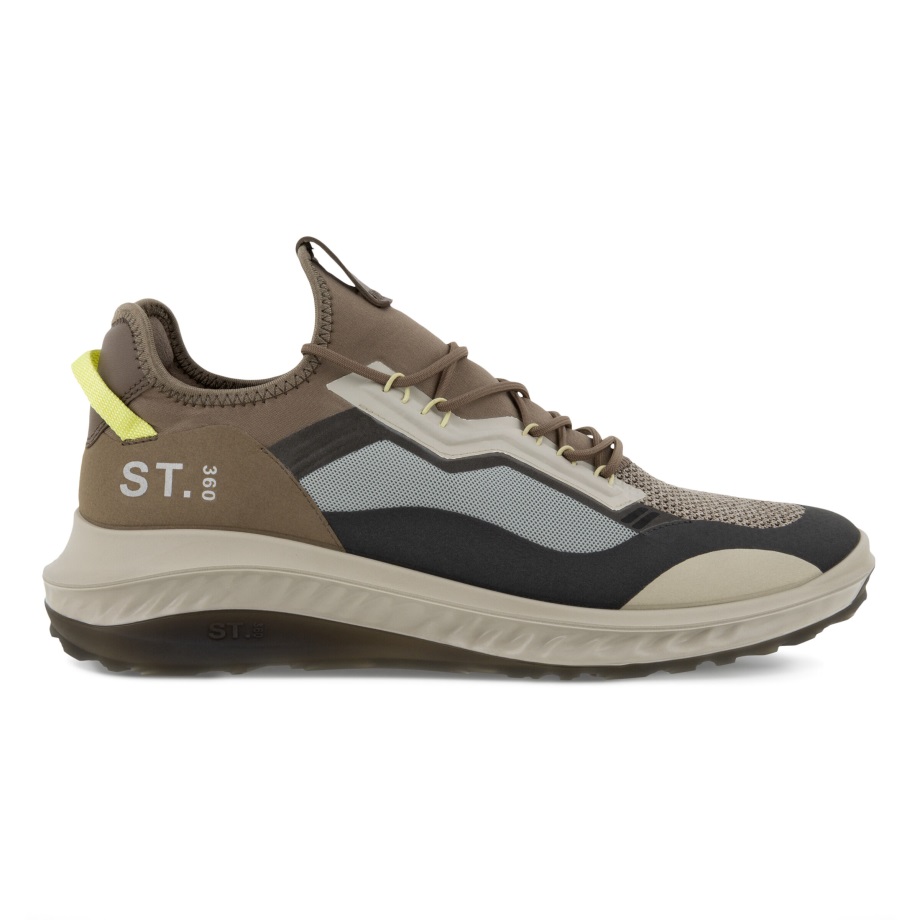 Ecco Norway St.360 Sneaker Herre Magnet-taupe-sunny Lime