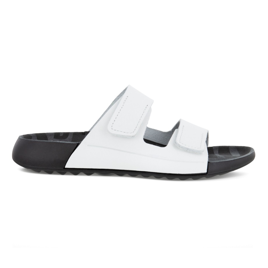 Ecco Norway 2nd Cozmo 2-strops Slide Sandal Dame Lys Hvit