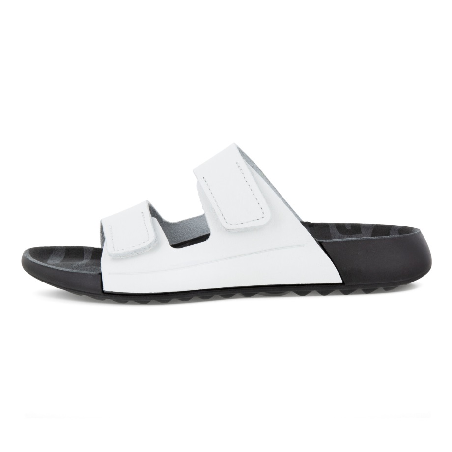 Ecco Norway 2nd Cozmo 2-strops Slide Sandal Dame Lys Hvit