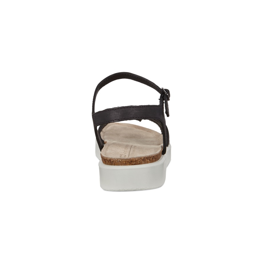 Ecco Norway Corksphere Strappy Sandaler Dame Svart
