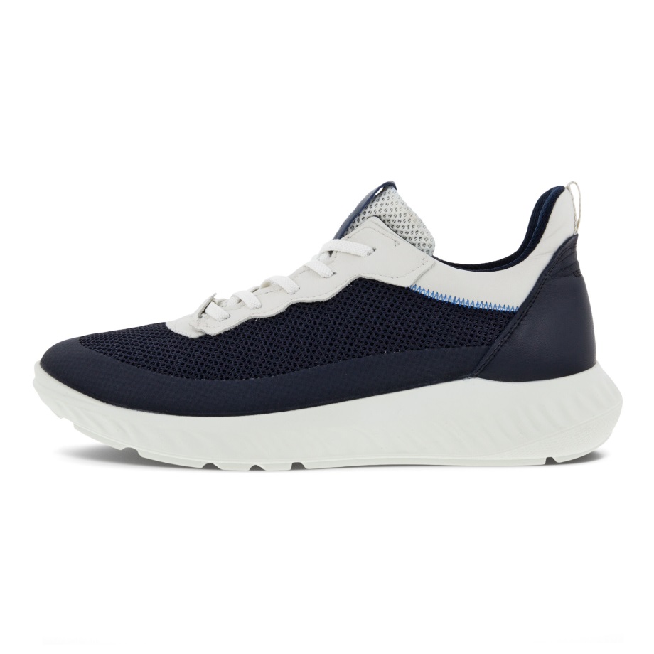 Ecco Norge Ath-1f Sneaker Mesh Herre Natt Himmelhvit