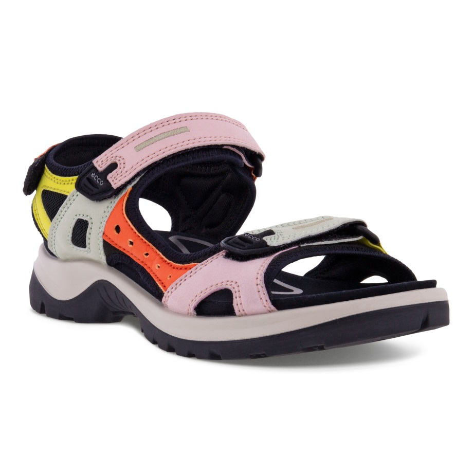 Ecco Norge Offroad Flat Sandal Kvinners Multicolor Calendula