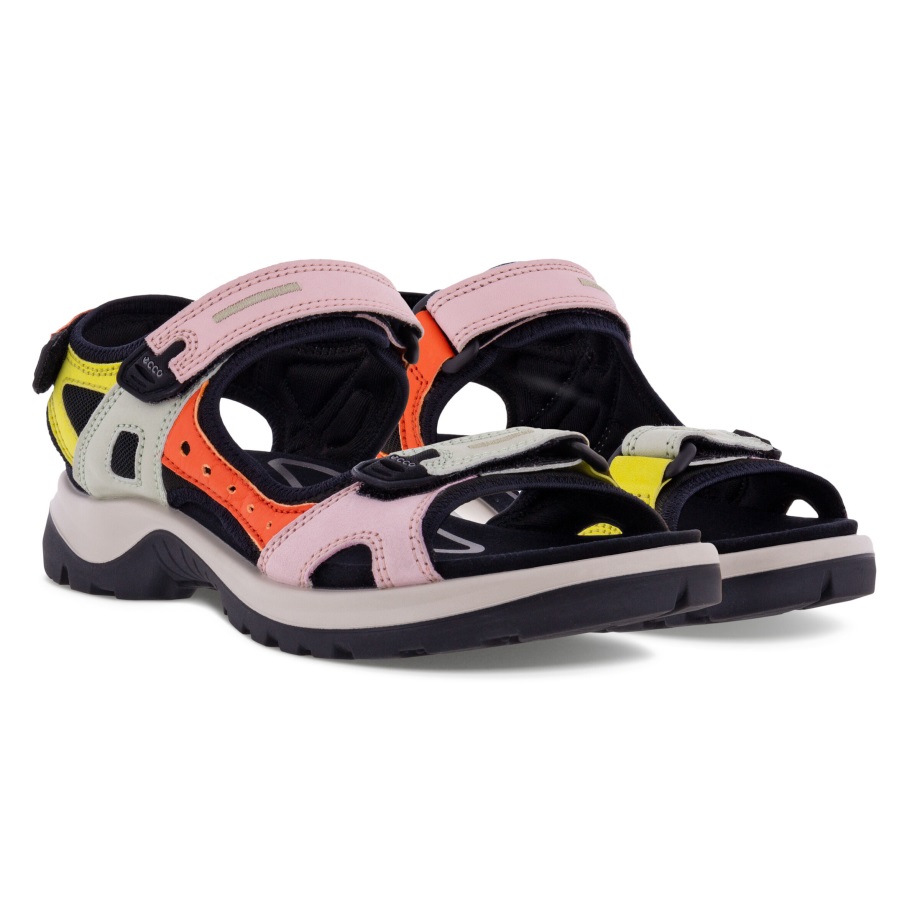 Ecco Norge Offroad Flat Sandal Kvinners Multicolor Calendula