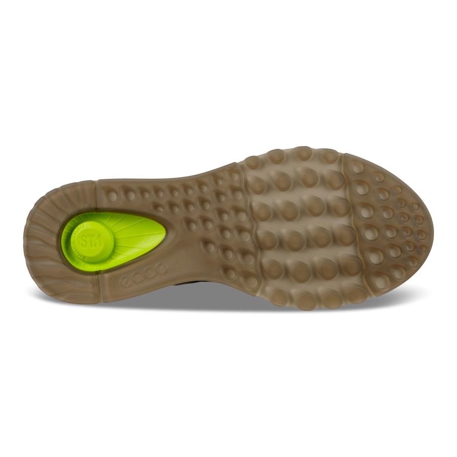 Ecco Norge St.1 Strap Sneaker Dame Skygge Hvit-svart-hvit-eggeskall Blå