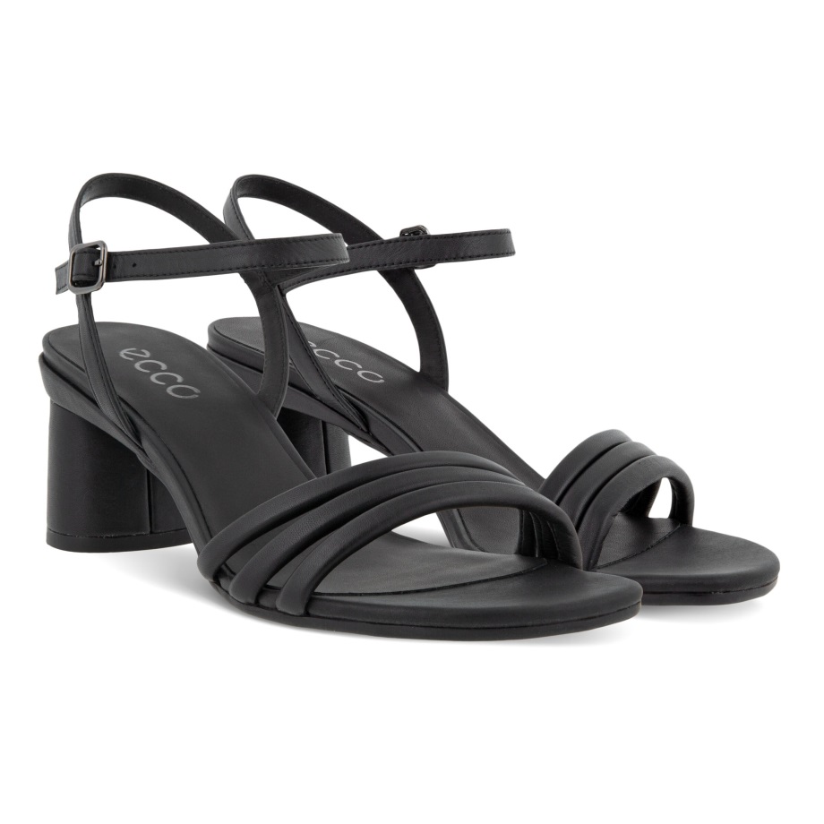 Ecco Norway Elevate 65 Blokk Sandal Svart