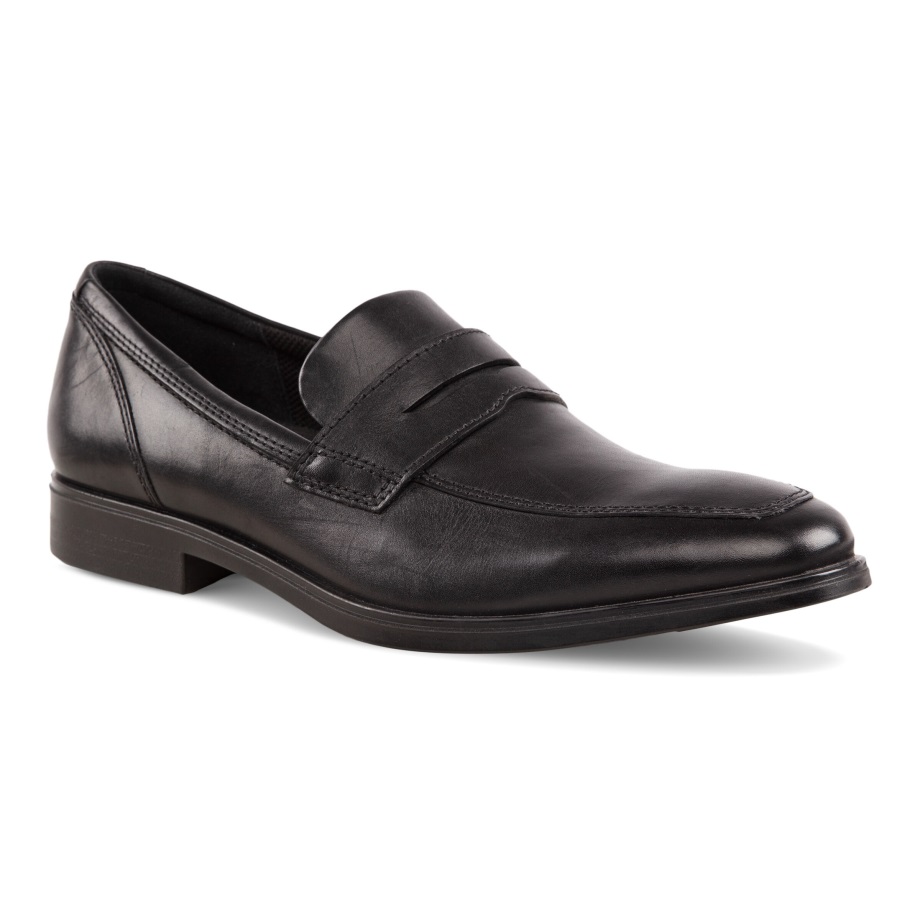Ecco Norge Queenstown Penny Loafer Herre Sort