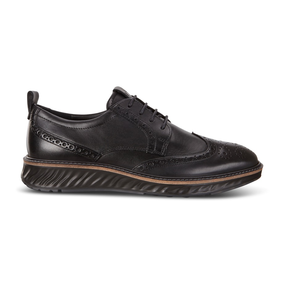 Ecco Norge St.1 Hybrid Wingtip Sko Herre Sort