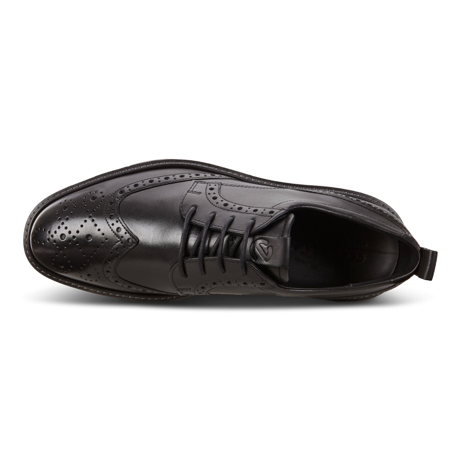 Ecco Norge St.1 Hybrid Wingtip Sko Herre Sort