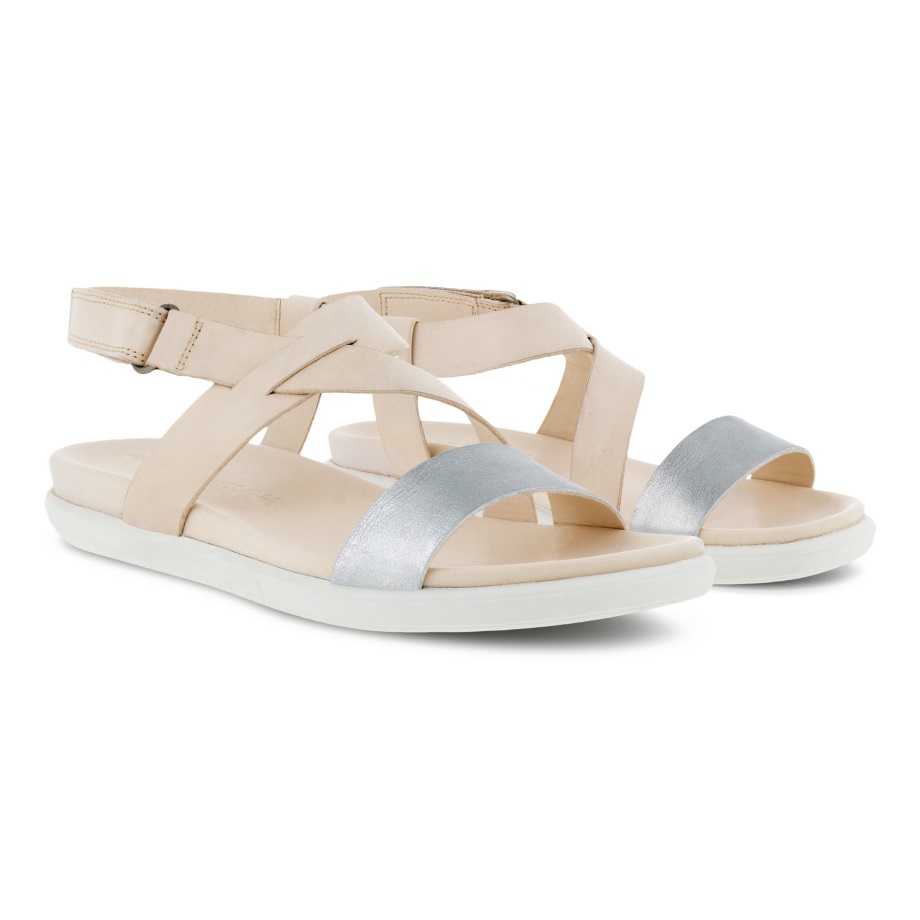 Ecco Norge Simpil Sandal Dame Alusilver-limestone
