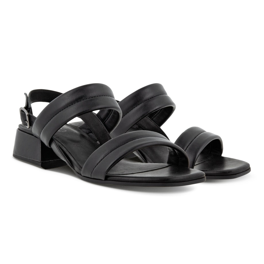 Ecco Norway Elevate Squared Sandal Black
