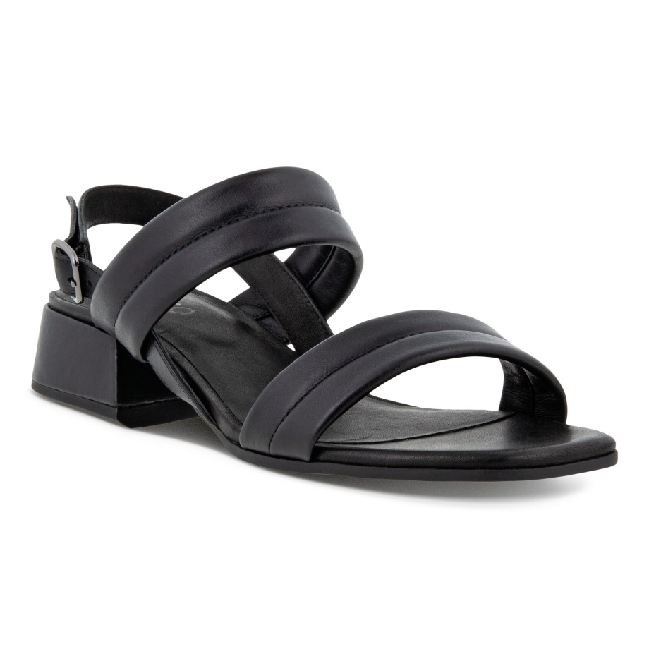 Ecco Norge Dame Elevate Firkantet Sandal Svart