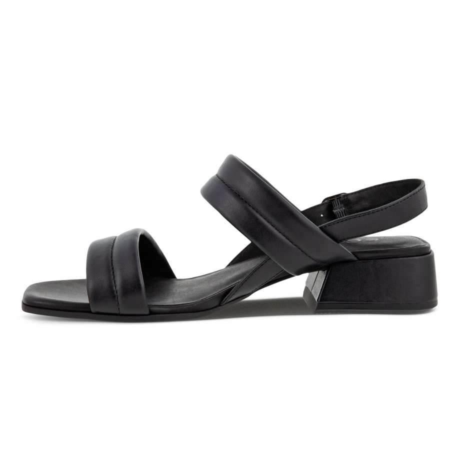 Ecco Norge Dame Elevate Firkantet Sandal Svart