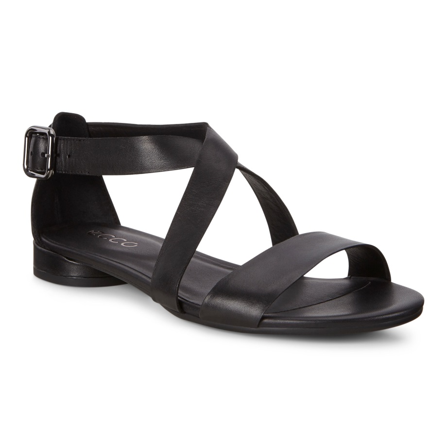 Ecco Norge Flat Sandal Ii Dame Svart