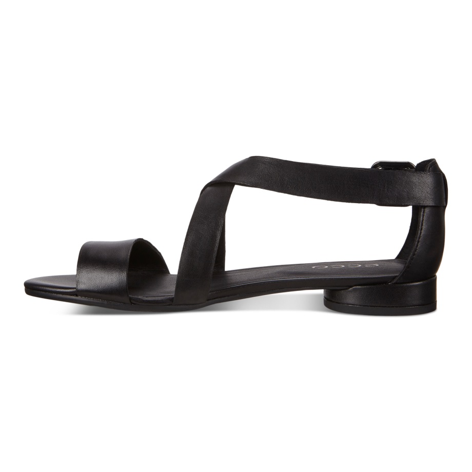 Ecco Norge Flat Sandal Ii Dame Svart