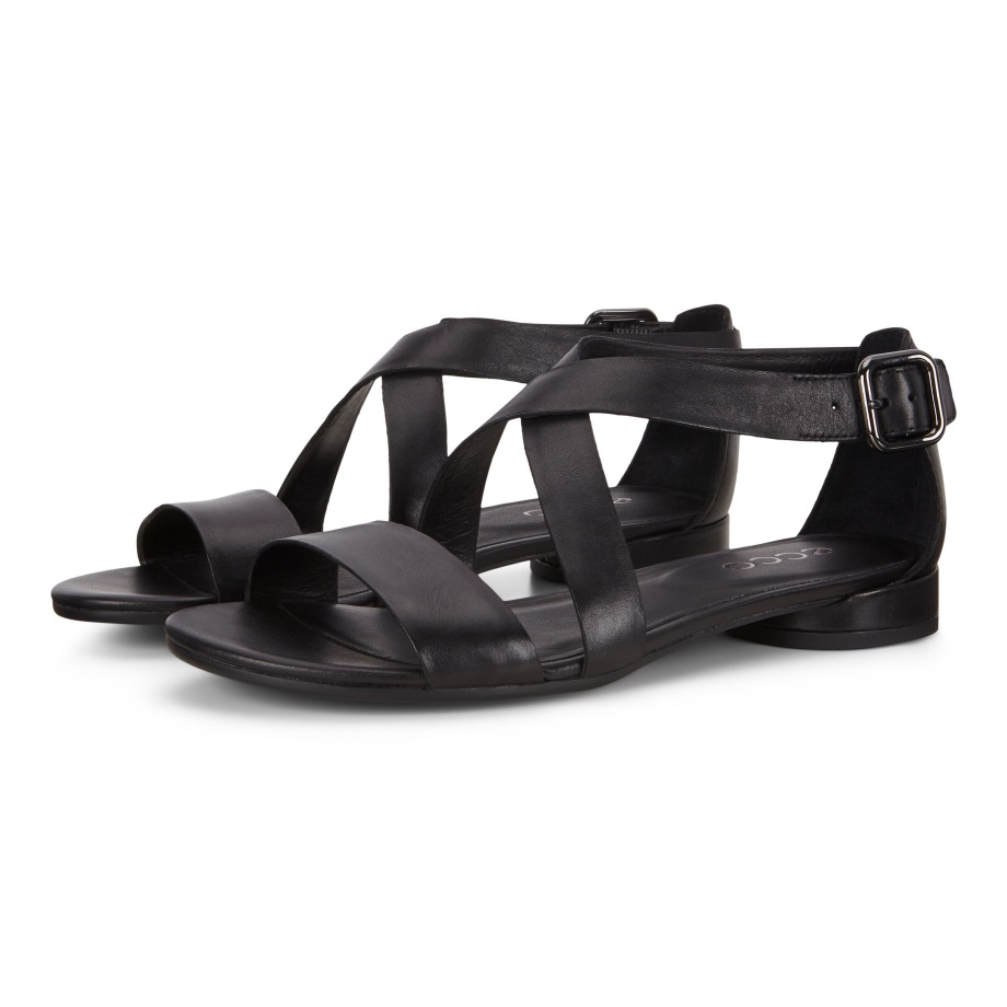 Ecco Norge Flat Sandal Ii Dame Svart