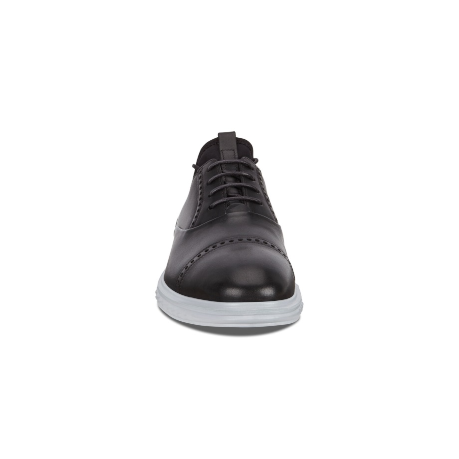Ecco Norge St.1 Hybrid Lite Cap-toe Oxford Herre Sort