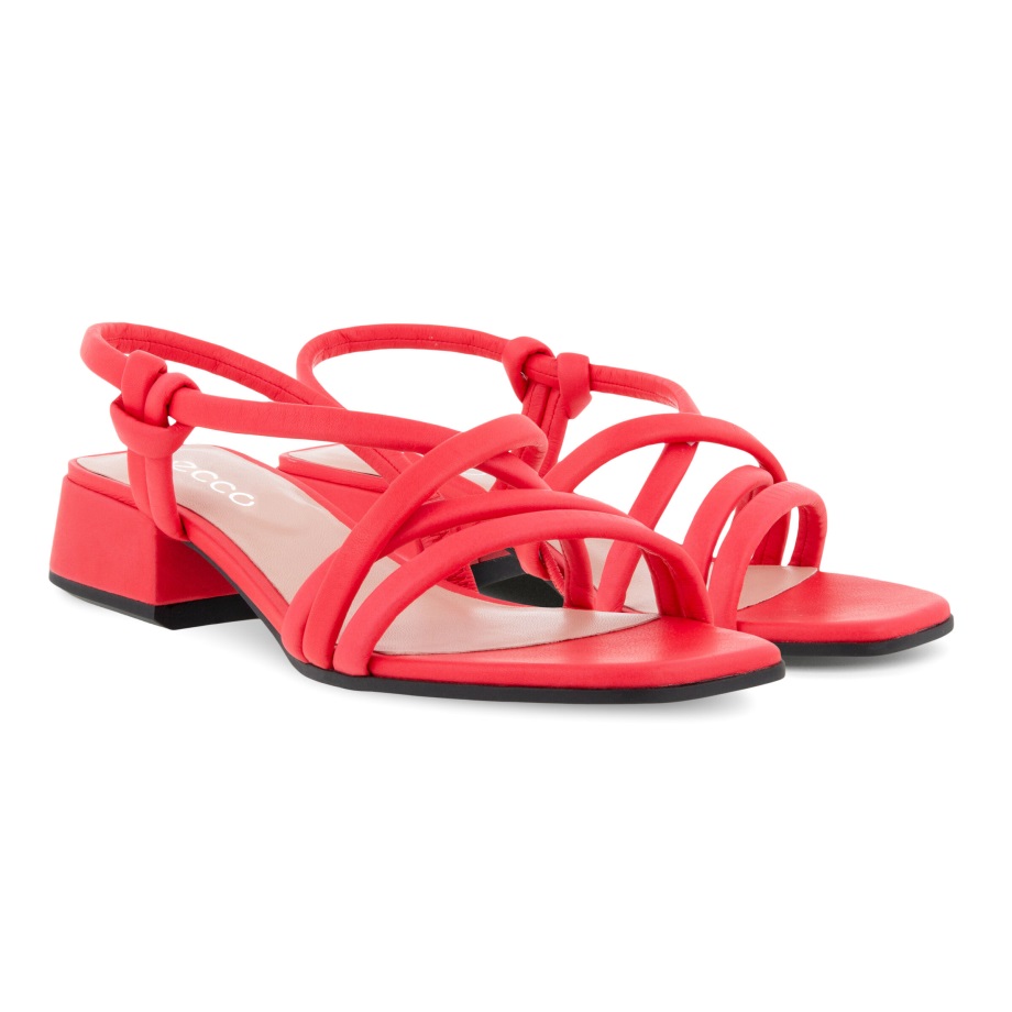 Ecco Norway Elevate Squared Sandal Dame Hibiscus