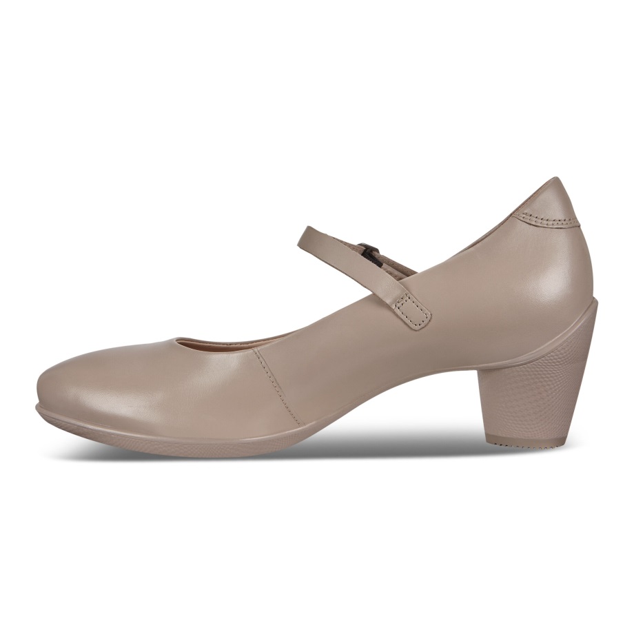 Ecco Norge Skulpturert 45 Mary Jane Kvinners Grå Rose