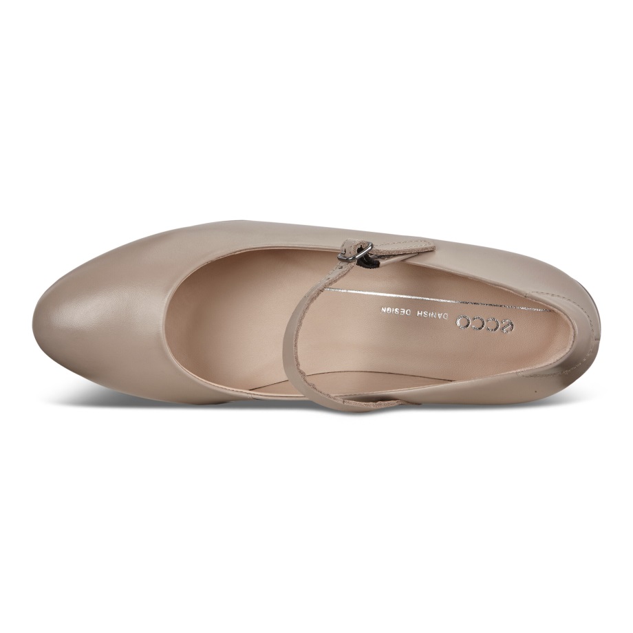 Ecco Norge Skulpturert 45 Mary Jane Kvinners Grå Rose