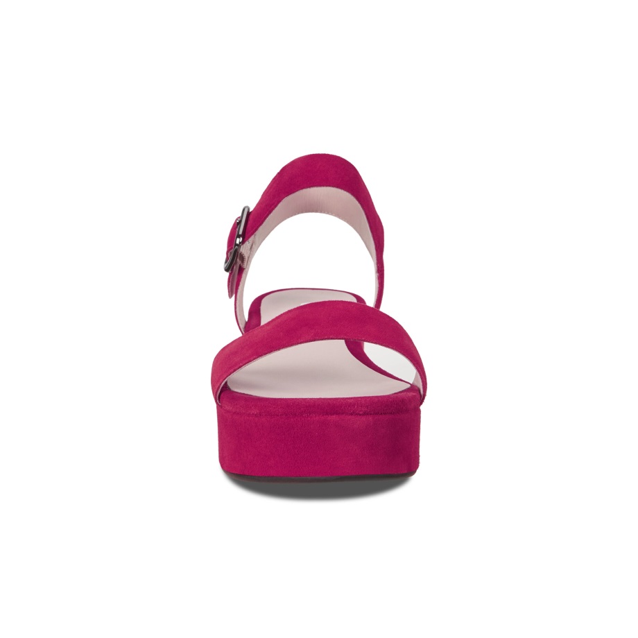 Ecco Norway Elevate Platå Flat Sandal Dame Sangria
