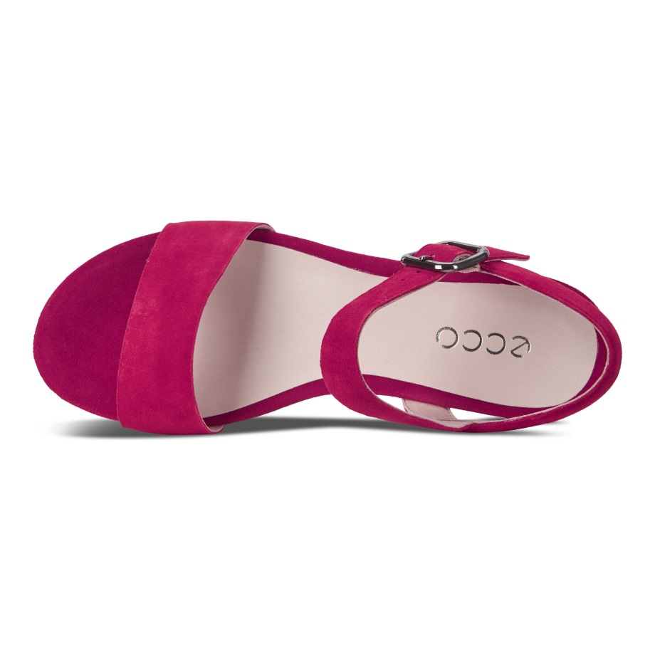 Ecco Norway Elevate Platå Flat Sandal Dame Sangria