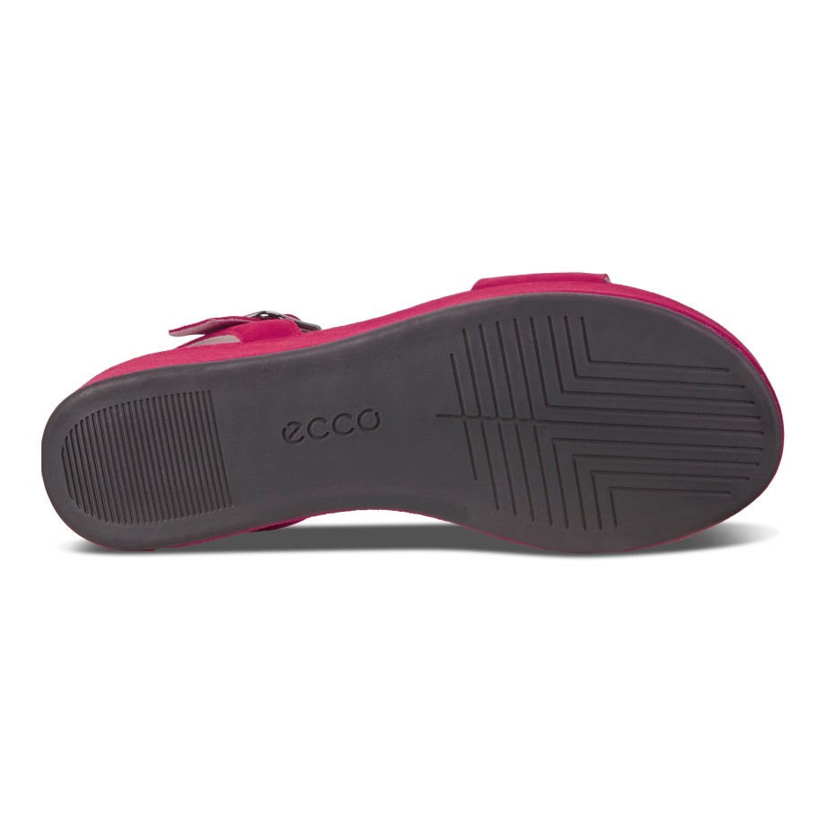 Ecco Norway Elevate Platå Flat Sandal Dame Sangria