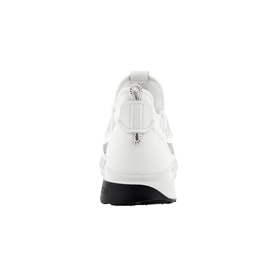 Ecco Norway Zipflex Lav Skinn/tekstil Sneaker Hvit