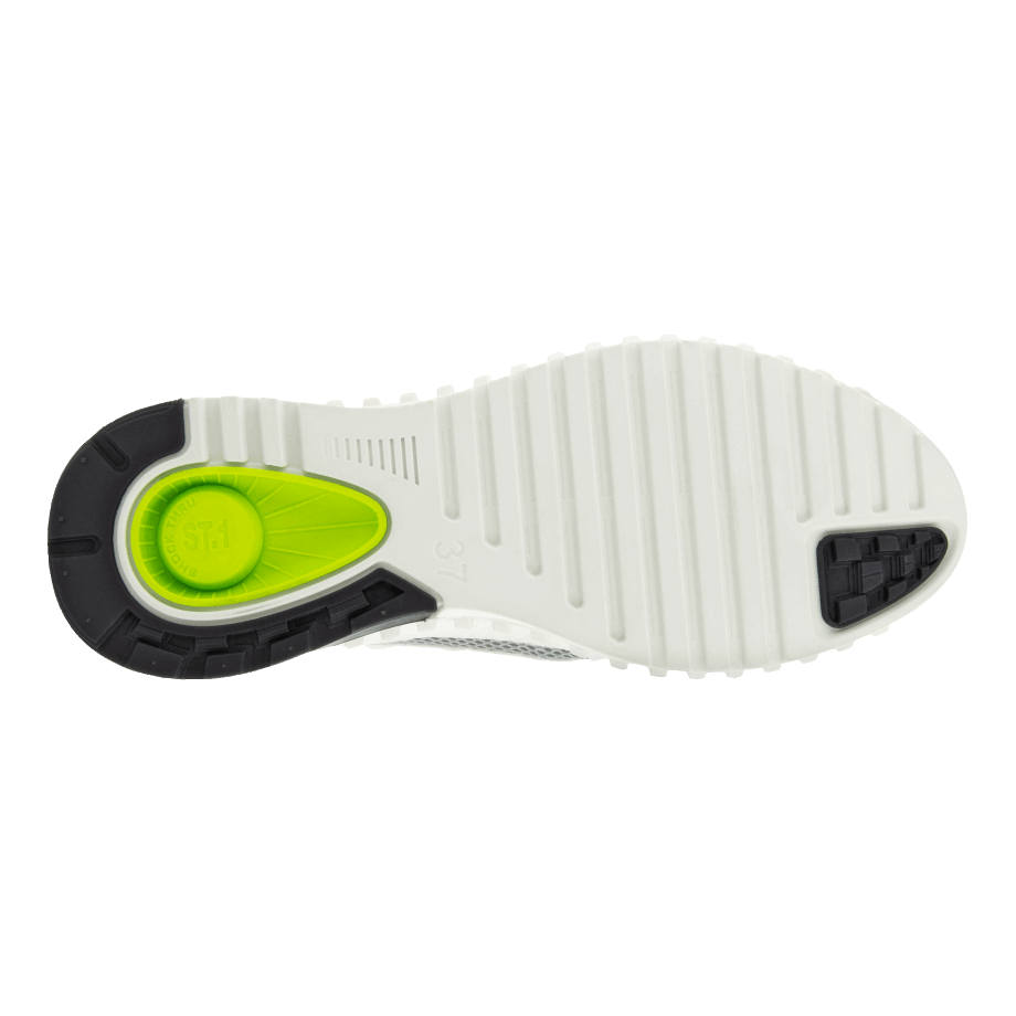 Ecco Norway Zipflex Lav Skinn/tekstil Sneaker Hvit