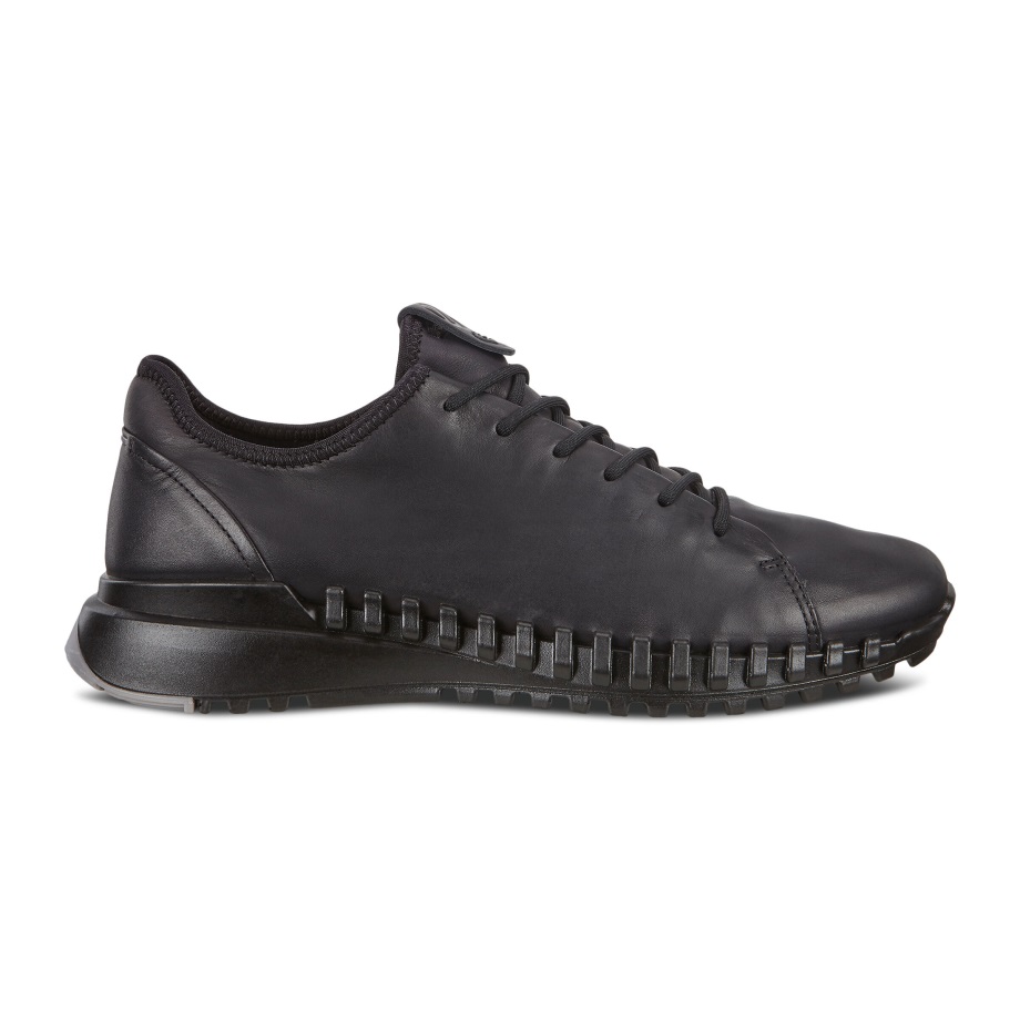 Ecco Norge Zipflex Lav Sneaker Herre Sort