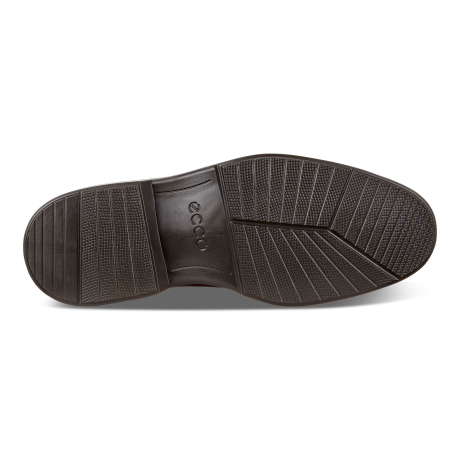 Ecco Norway Lisbon Vanlig Tå Slips Herre Konjakk