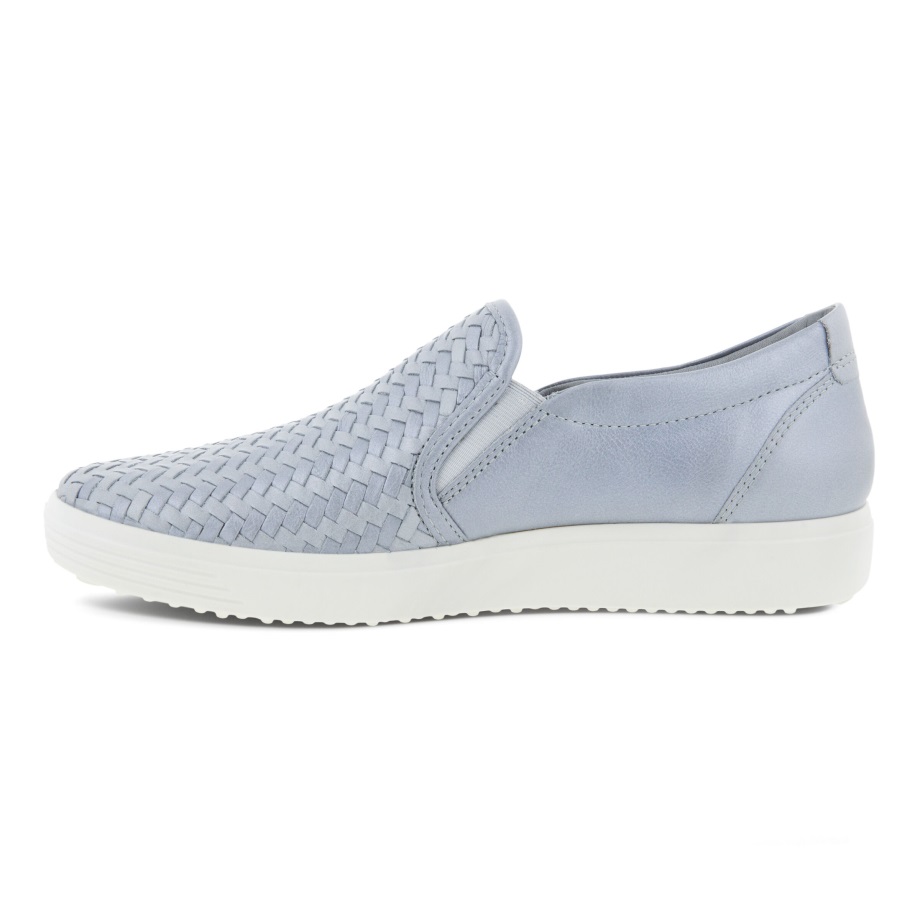 Ecco Norway Soft 7 Slip-on Dame Sølvgrå Metallic