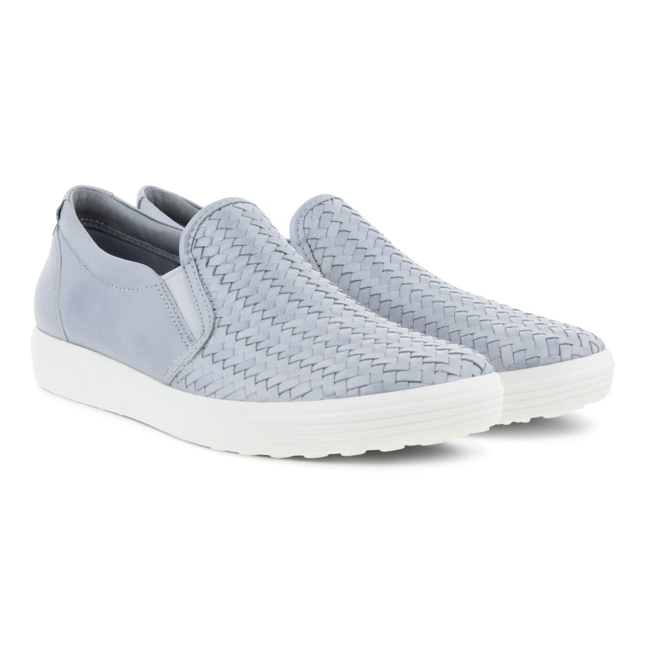 Ecco Norway Soft 7 Slip-on Dame Sølvgrå Metallic