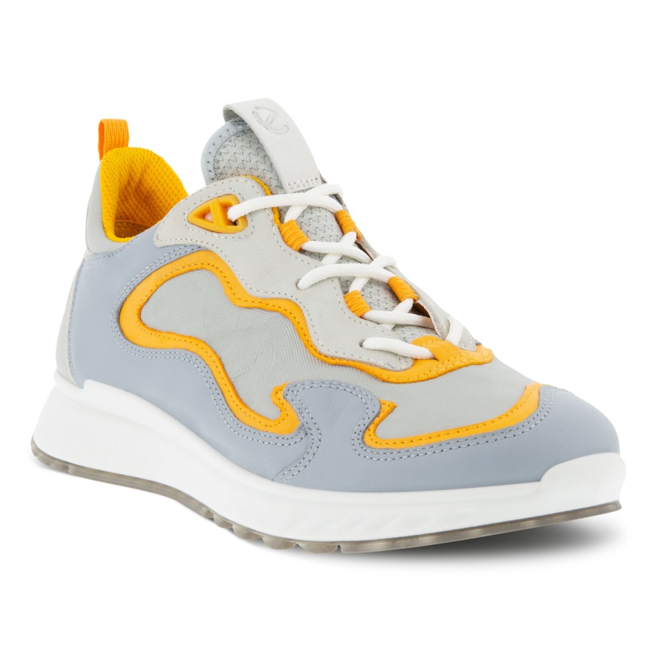 Ecco Norge St.1 Dame Snøresko Flerfarget Sølvgrå