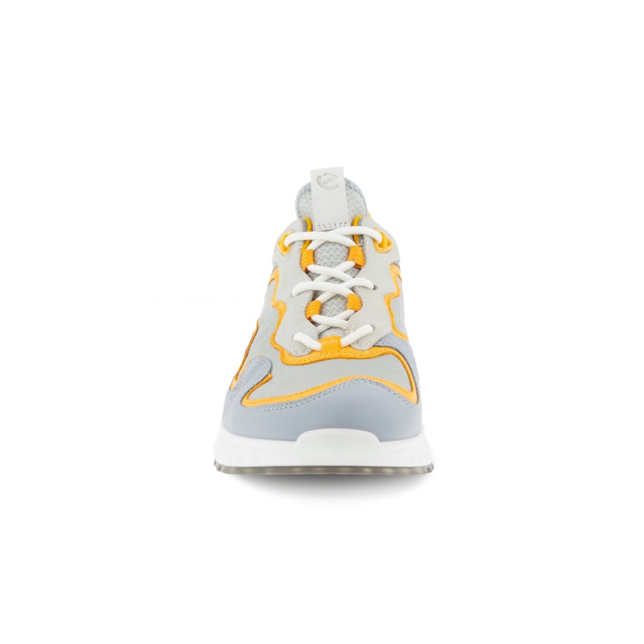 Ecco Norge St.1 Dame Snøresko Flerfarget Sølvgrå