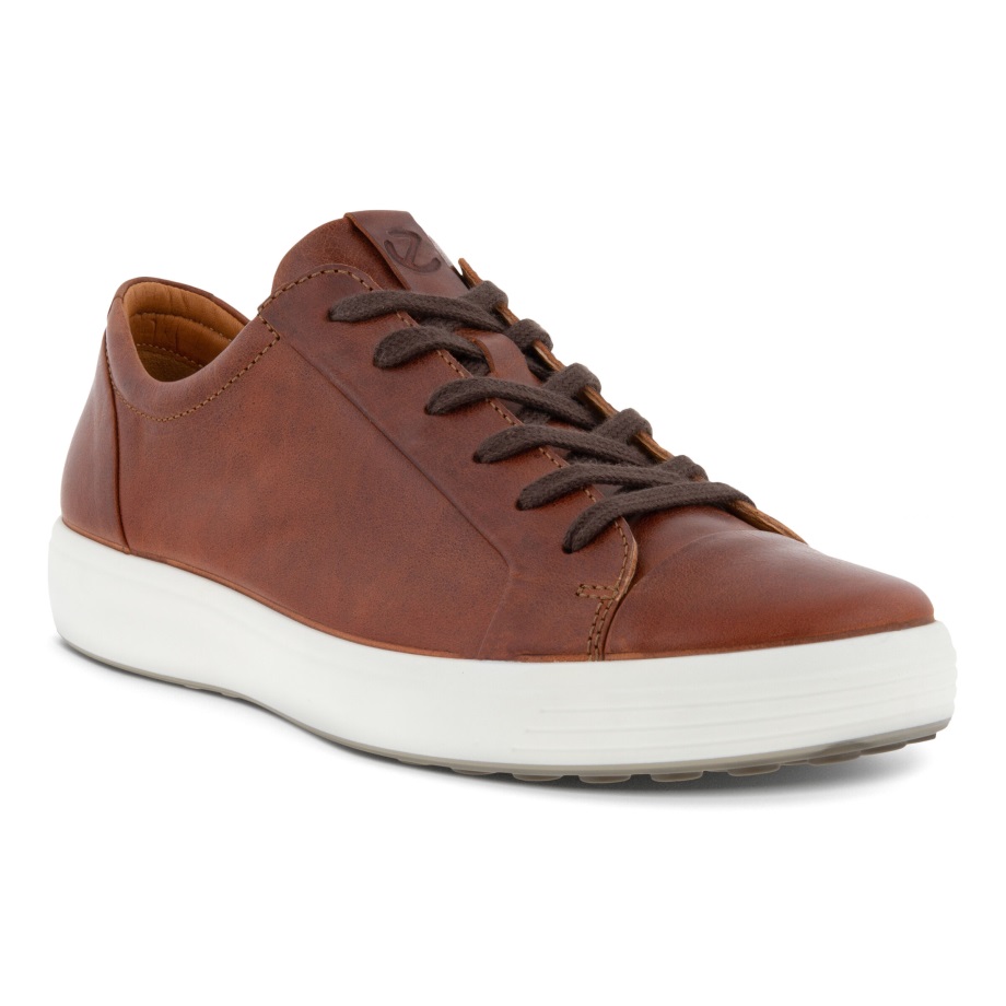Ecco Norway Soft 7 Sports Classic Sneaker Herre Cognac