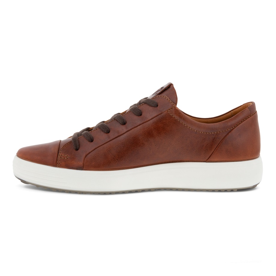 Ecco Norway Soft 7 Sports Classic Sneaker Herre Cognac