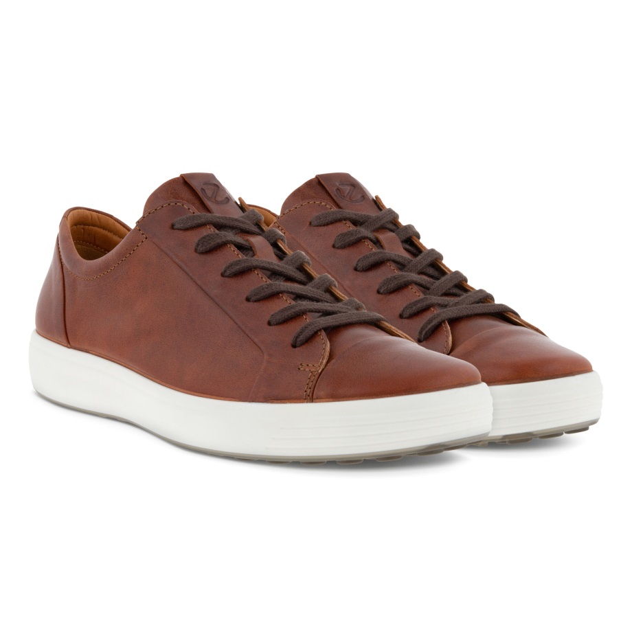 Ecco Norway Soft 7 Sports Classic Sneaker Herre Cognac
