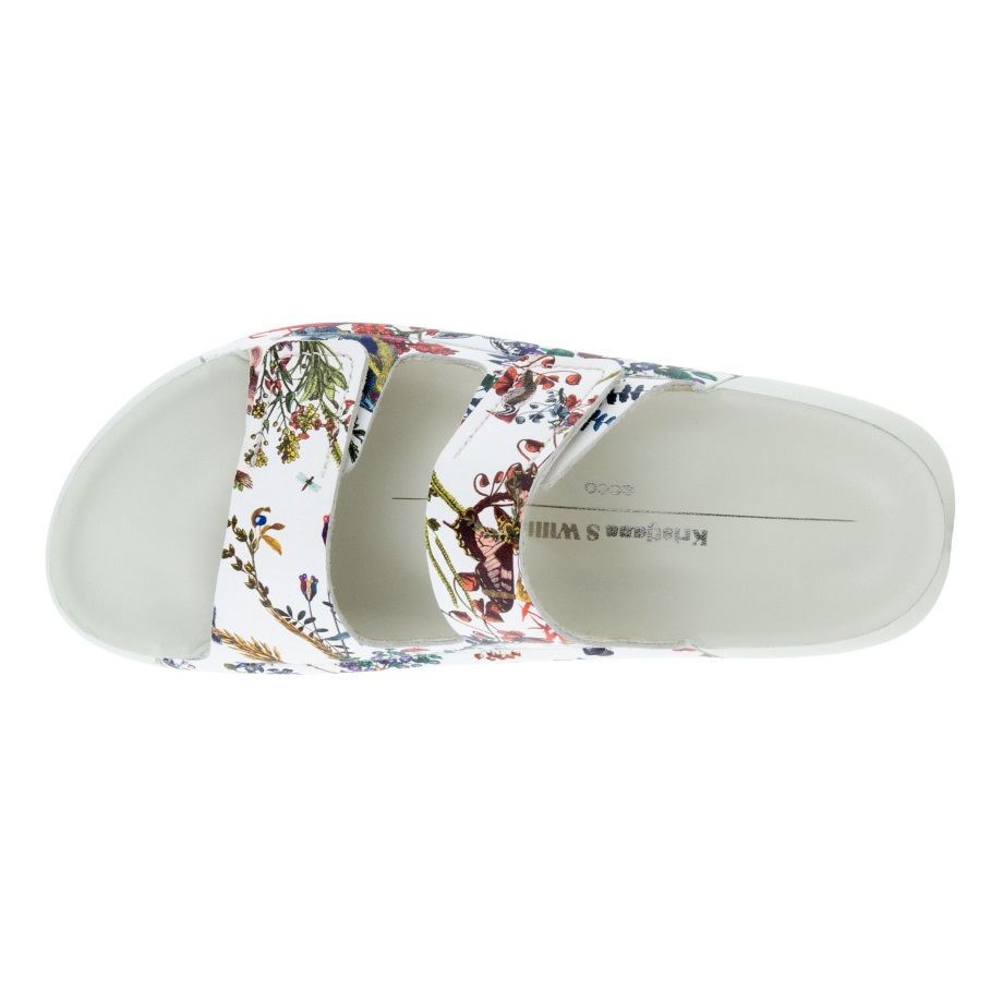 Ecco Norway 2nd Cozmo 2-strop Slip Sandal Dame Multicolor Hvit