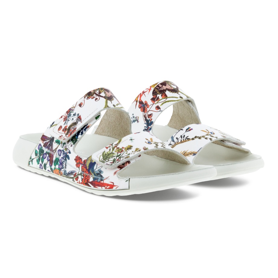 Ecco Norway 2nd Cozmo 2-strop Slip Sandal Dame Multicolor Hvit