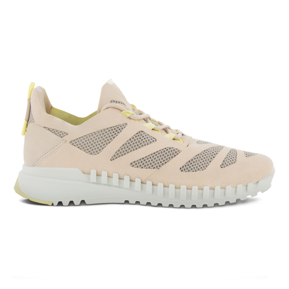 Ecco Norway Zipflex Lav Tekstil Sneaker Dame Kalkstein-kalkstein
