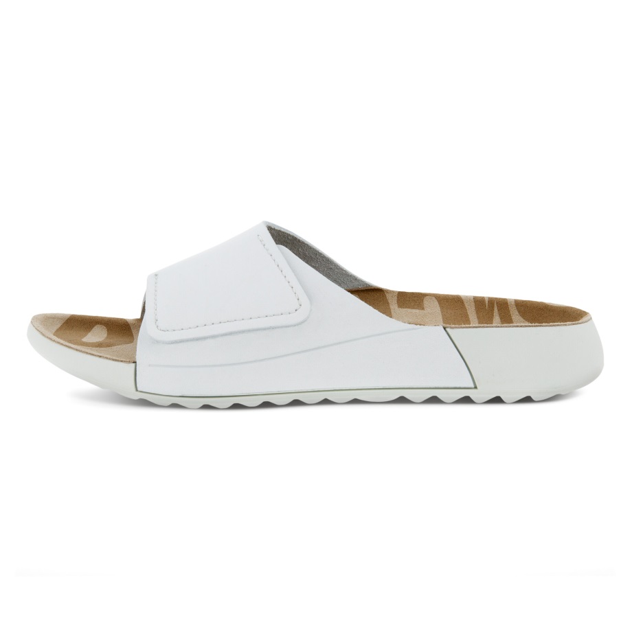 Ecco Norge 2nd Cozmo Slide Sandal Dame Knallhvit