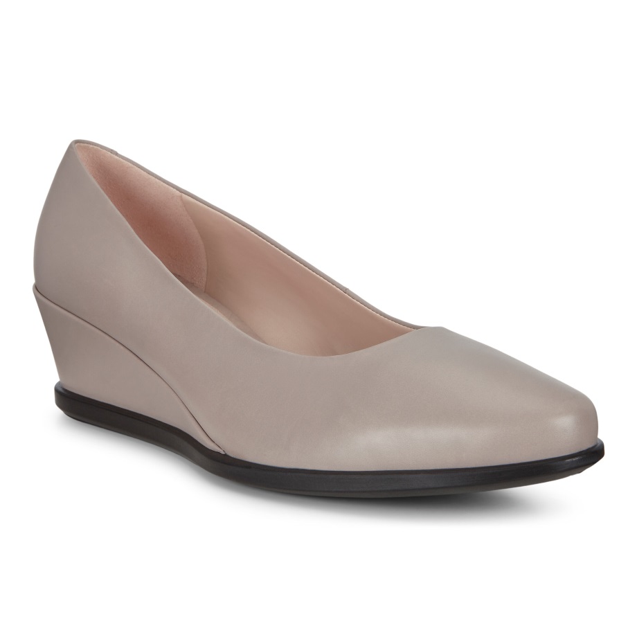 Ecco Norway Shape 45 Wedge Dame Grå Rose