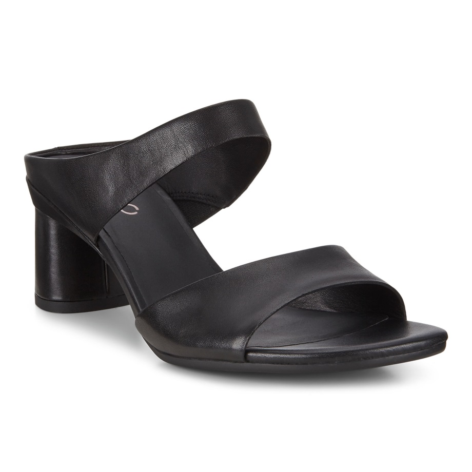 Ecco Norway Elevate 65 Block Sandal Dame Svart