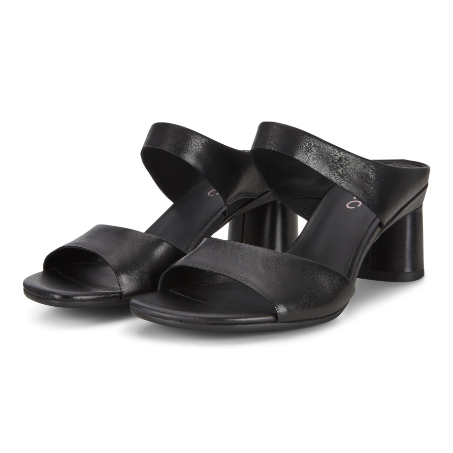 Ecco Norway Elevate 65 Block Sandal Dame Svart