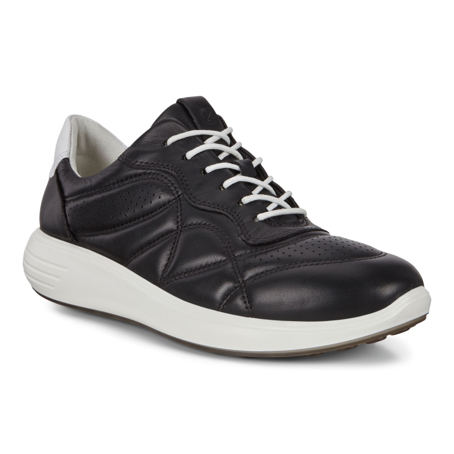 Ecco Norge Soft 7 Runner Wo Dame Svart-hvit