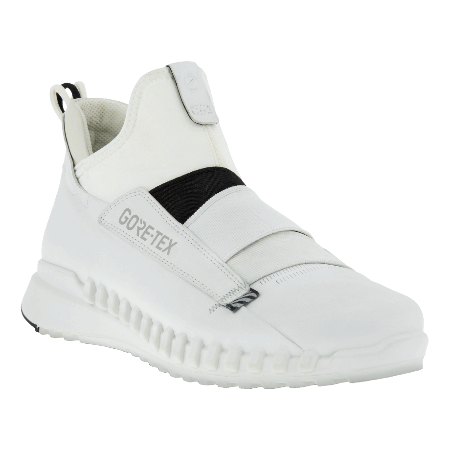 Ecco Norge Zipflex Gore-tex Mid-top Sko Dame Hvit