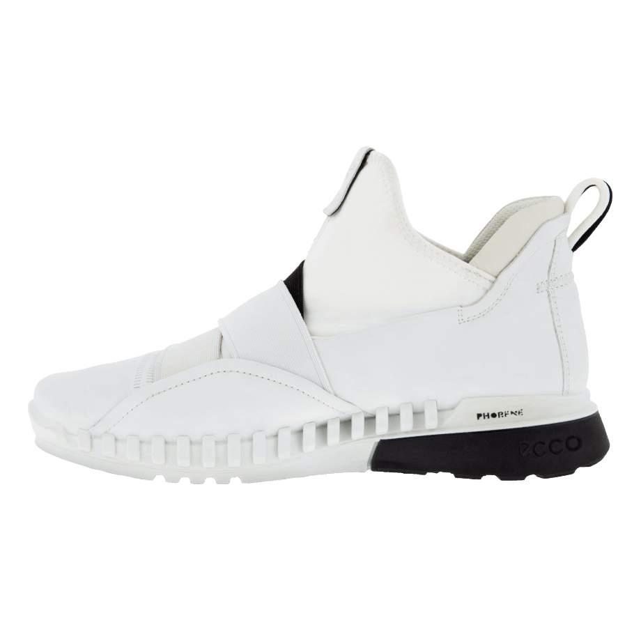 Ecco Norge Zipflex Gore-tex Mid-top Sko Dame Hvit