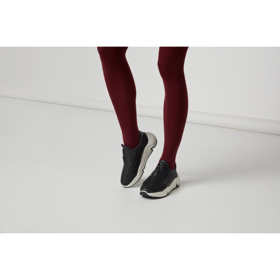 Ecco Norway Chunky Zip Sneaker Dame Svart