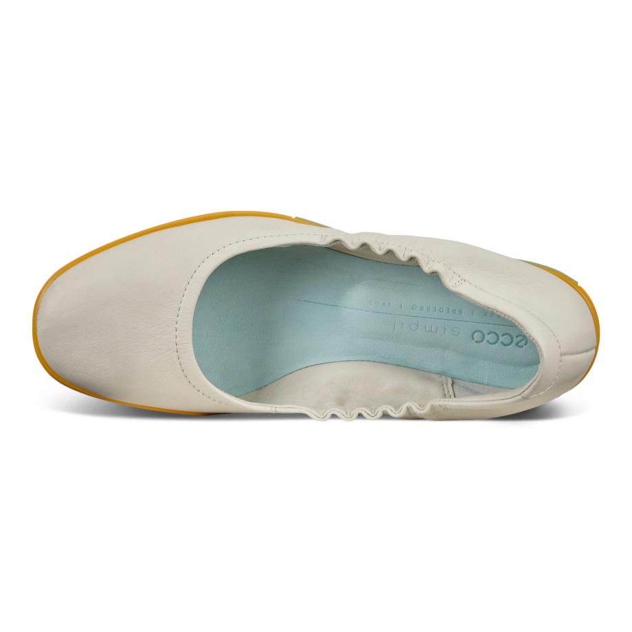 Ecco Norge Simpil Ii Ballerinasko Dame Skygge Hvit