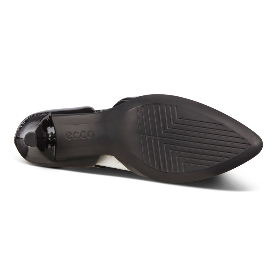 Ecco Norway Shape 45 Spiss Elegant Ankelstropp Pumpe Dame Svart